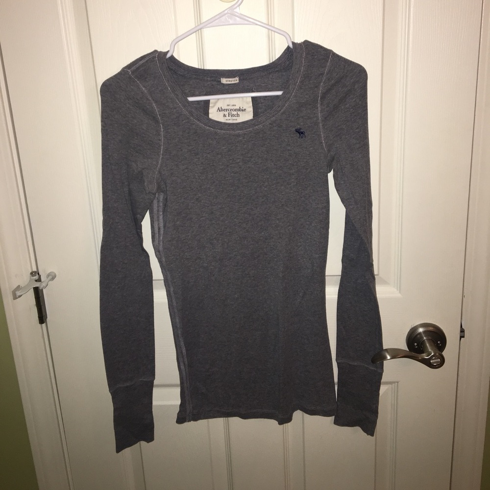 Solid Gray Long Sleeves